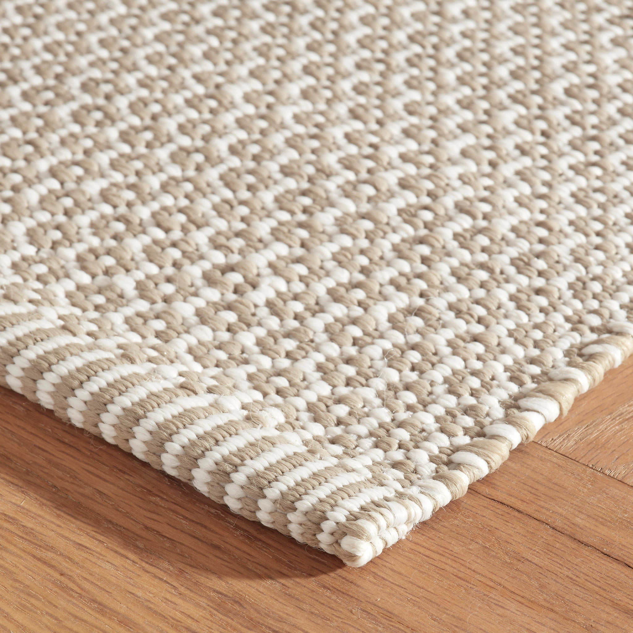 Dash & Albert Finn Handwoven Indoor/Outdoor Rug, 2' x 3', Khaki