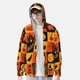 thumbnail image 2 of Fotbe Halloween Banner Symbols Chaqueta con Protección Solar UPF 50+ para Hombre y Mujer, Camisa con Capucha y Bolsillos-Medium, 2 of 7