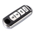 thumbnail image 1 of Unique Bargains TPU Key Fob Cover Case for Mazda 3 2014-2022 Key Fob Shell Protector Keyless Remote Smart Key Holder Silver Tone, 1 of 7