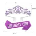 thumbnail image 2 of TUWAFE Birthday Girl Tiara,Crown for Girls,Princess Crown with Birthday Sash,Birthday Crowns Tiara for Women,for Girls Birthday and Wedding School Graduate Party Accessories, 2 of 8