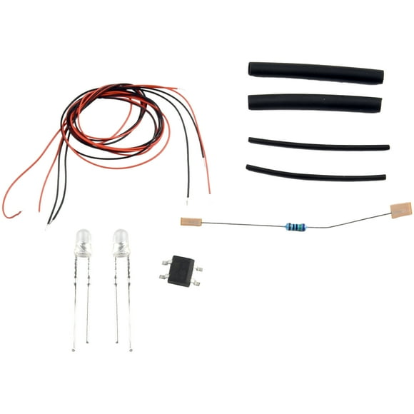 kit de Feu LED Clignotant 3mm Rouge 12V