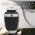 thumbnail image 2 of Forever Lane Classic Mini Cremation Urns for Ashes 4-Piece Keepsake Urn Set, Black, 2 of 8