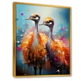 thumbnail image 2 of Designart "Portrait Of Ostrich Harmony II" Ostriches Floater Framed Wall Decor, 2 of 5