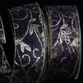 thumbnail image 2 of The Ribbon People Burgundy Red and Gold Kampai Swirl Wired Craft Ribbon 4" x 20 Yards, 2 of 2