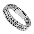 thumbnail image 1 of Pulsera punk simple y dominante de hip-hop para hombres de acero de titanio de doble capa gruesa de hip-hop, 1 of 5