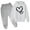 White-1, variant on Girls Sweatshirt Outfits Size 6 Heart Long Sleeve Hooded Top Casual Sweatpants Fashion Kids 2 Piece Pant Sets, Black, 5 Years