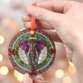 thumbnail image 4 of Mandala Elephant GLASS Suncatcher Hanging, Wildlife Elephant, Elephant suncatcher, Elephant window hanging, Mandala art, Ornament 2025, Holiday Decoration, Seasonal 2025, Holiday, 4 of 5