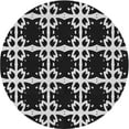 thumbnail image 1 of Ahgly Company Machine Washable Indoor Round Transitional Gray Cloud Gray Area Rugs, 3' Round, 1 of 7