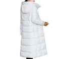thumbnail image 4 of Women Puffer Jacket Hooded Warm Winter Plus Size Long Length Comfortable Thick Jacket Long Sleeved Jacket, 4 of 4