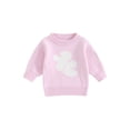 thumbnail image 1 of ZAXARRA Bébé Fille Hiver Pull à Manches Longues Col Rond Sweat-Shirt Imprimé Fleur Pull Pull, 1 of 7