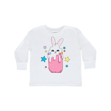 

Inktastic Easter Strawberry Bunny Drink with Stars Gift Toddler Boy or Toddler Girl Long Sleeve T-Shirt
