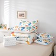 thumbnail image 4 of Erosebridal Cartoon Seahorse Bedding Twin Size, Seashell Bed in a Bag Twin size, Marine Coral Reversible Bed Set, Ultra Soft Bedroom Decorative, 7 Pieces, 4 of 6