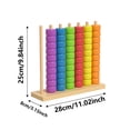 thumbnail image 3 of Klonfd Wooden Color Matching Stacking Puzzle Pattern Ring Stack For Adults Competitive Tabletop Brain Teaser Coordination Strategy Game, 3 of 6