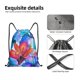 thumbnail image 4 of Fotbe Bright Flowers Bolsa Mochila con Cordón Estampada, Bolsa de Gimnasio Deportiva, Bolsa Cinch, Bolsa con Cordón para Hombres y Mujeres-Medium, 4 of 6