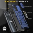 thumbnail image 3 of Allytech for Motorola Moto G Stylus 5G 2023 Phone Case with Ring Holder & Slide Camera Cover, Ring Kickstand Drop Proof Magnetic Heavy Duty Rugged Hybrid Case Cover for Moto G Stylus 5G 2023, Navyblue, 3 of 7