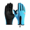 thumbnail image 1 of Guantes de invierno impermeables térmicos antideslizantes con aislamiento para clima frío Macarena Azul, 1 of 6
