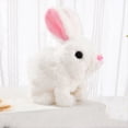 thumbnail image 2 of Juguete de Peluche de Pascua Juguete Electrónico Interactivo de Pascua los Conejitos Pueden Caminar y Hablar con Sonidos y Movimientos para Regalo Rosa, 2 of 6