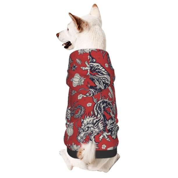 Balery Dragons2 Sudadera con Capucha para Perros Pequeños – Ropa para Mascotas, Disfraz para Perros y Gatos, Ideal para Fiestas y Cosplay-Large