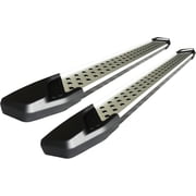 Black Horse Off Road VO-TYHG-BC-14 Aluminum/Black 2 pieces Vortex Series Running Board Vortex Running Boards Fits select: 2014-2019 TOYOTA HIGHLANDER