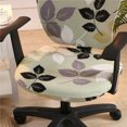 thumbnail image 4 of SUGARMOMChair Covers Stretch Jacquard Home Office Computer Chair Seat Covers Swivel Chair Seat Covers Durable Anti-dust Desk Rotating Lift Chair Slipcover Armchair Protector Decoration (C, 4 of 8