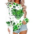 thumbnail image 2 of Taqqpue St. Patrick's Day Sweatshirt for Women Irish Shamrock Pullover Shirts Tops Raglan Sleeve Leaf Clover Shirt,Women Cute Crewneck Long Sleeve Shirts, 2 of 6