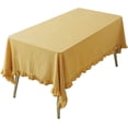 thumbnail image 2 of Fennco Styles French Ruffled Border Cotton Woven Tablecloth, 2 of 3