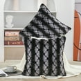 thumbnail image 5 of Home Soft Things Ballys Faux Fur 2 Piece Throw Pillow Cover Set - Black - 20" x 20", 5 of 9