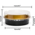 thumbnail image 2 of Mini Ramekins with Lids oz Disposable Aluminum Foil Cake Baking Tins Pans Creme Brulee Tart Pie Tins Silver Small Individual Round Containers Oven for Baking, 2 of 6