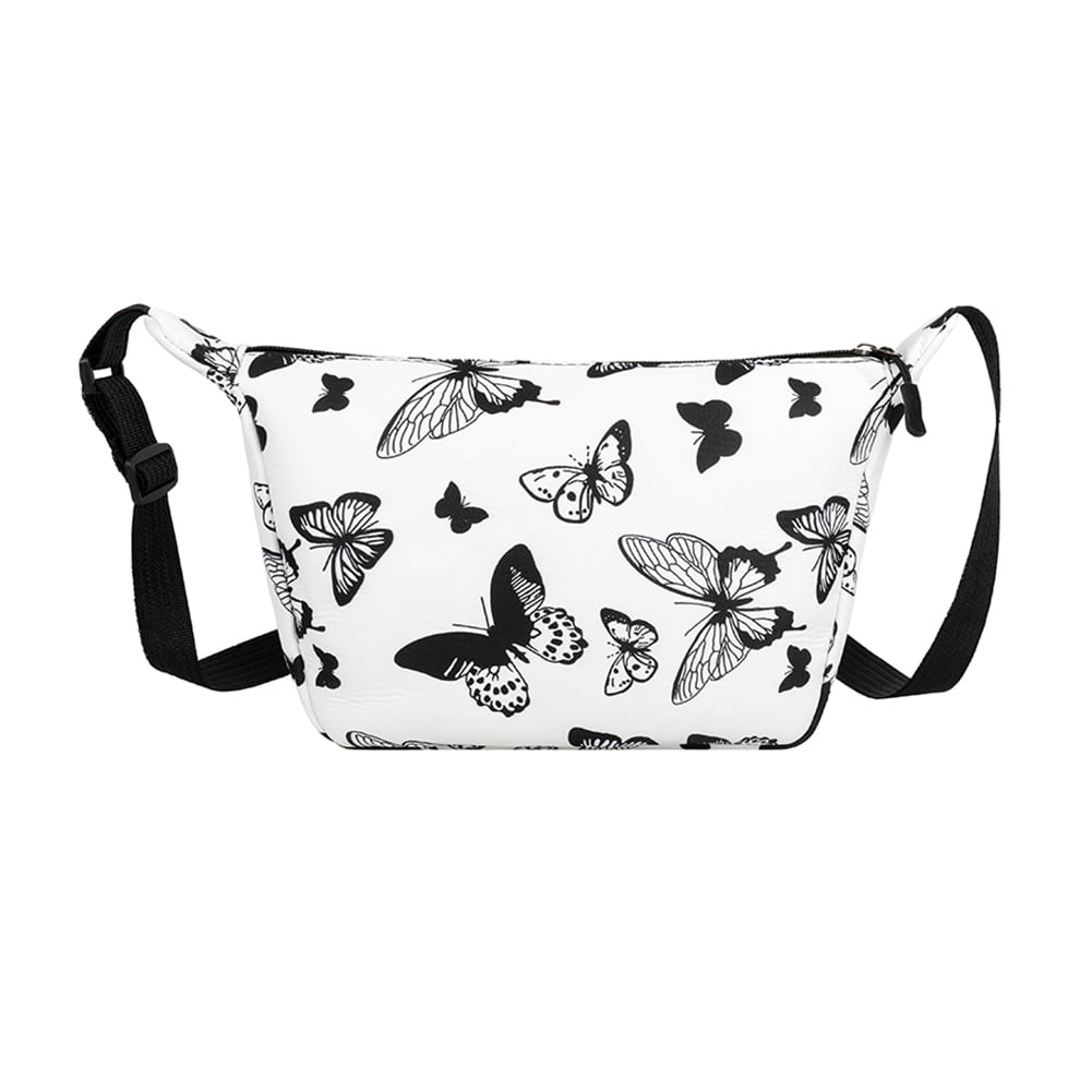 New Womens Butterfly Print Style Crossbody Bag/Ladies Messenger Shoulder Handbag 