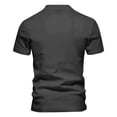 thumbnail image 4 of Mens Vintage Washed Polo Shirts Classic Fit Pullover Shirts Summer Lapel Button Tops Casual Retro Distressed Tee Top, 2XL, 4 of 5