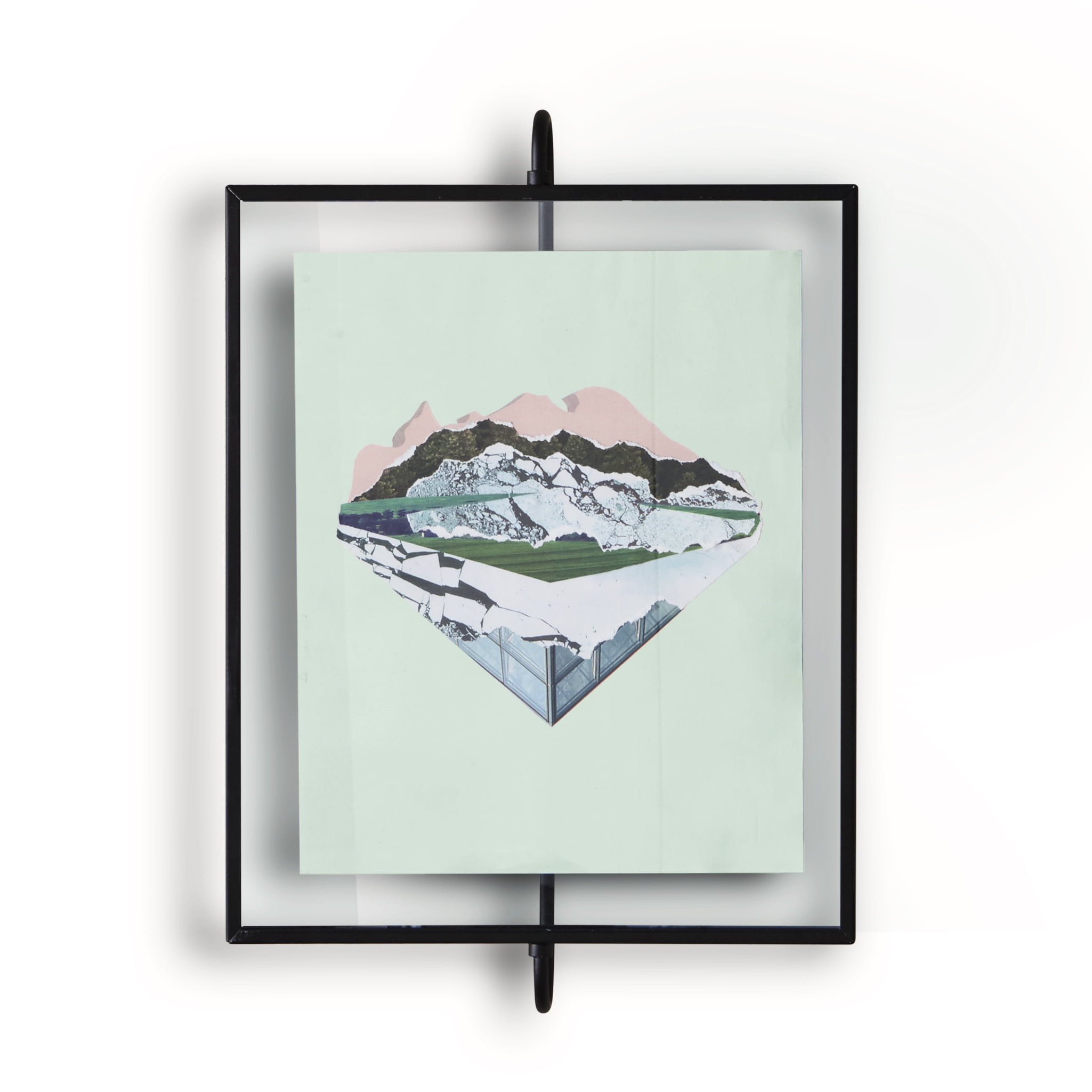 Umbra Phantom Wall Picture Frame, 8 x 10, Floating Frame, Black