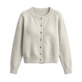 thumbnail image 4 of ATOYSOY Women Sweater Crew Neck Knitted Cardigan Elegant Long Sleeve Fashion Casual Sweater Top For Daily Wear, 4 of 7