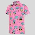 thumbnail image 2 of FYDUU Boys Short Sleeve Polo Shirt Casual Collared Tops Fashion Graphic T-Shirt Breathable Kids Golf Shirts Back To School Clothes 9-10 Years, 2 of 3