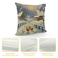 thumbnail image 4 of Chilfamy Snowy Landscape Fashion Style Dirt-Resistant Throw Pillow Covers for Couch Sofa Bed Living Room Bedroom High-Quality Winter Printed on Both Sides 1PC 12x12in, 4 of 5
