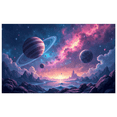 thumbnail image 2 of LUUFILx Space Galaxy Backdrop Fantasy Sky Landscape Backdrop Banner Astronomical Decoration Background Photo Booth Astronomy Decor Parties Events Wall Art, 2 of 8