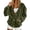 Army Green, variant on Drop Shoulder Velvet Cardigan Women Oversized Sweatshirt Chill Casual Tops Fashion Fall Campus Outfits Jackets with Button Details Brown XL