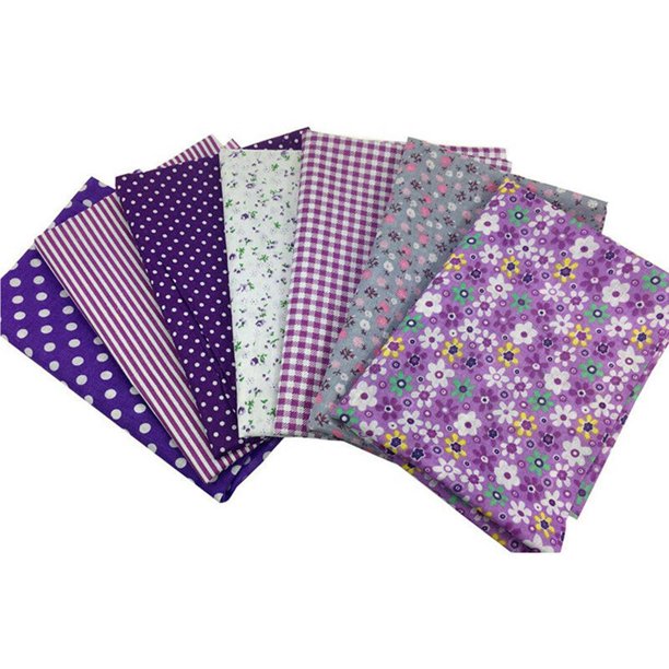 Juego de costura acolchada Bearachild 7 piezas de tela de algodón con estampado de flores