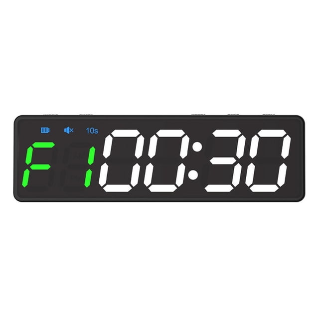 Toystoory LED Interval Timer Gym Stopwatch Count Fitness Clock Down/Up Exercise Decoración del hogar