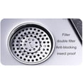 thumbnail image 4 of Billuyoard Desagües de trampa de ducha de drenaje de piso cuadrado de acero inoxidable duraderos y fáciles de instalar plateados Accesorios de baño, 4 of 6