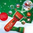thumbnail image 3 of Naiovety Proyector de Navidad Linterna Fiesta Festival Vacaciones Navidad Proyección Antorcha Conmutable Operada Aprendizaje educativo Kits de decoración para fiestas Verde Naiovety HA071265-02, 3 of 6