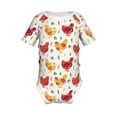 thumbnail image 2 of Balery Flower Chicken Pattern Baby Climbing Clothes Infant Bodysuit Cute Infant Bodysuit Baby Romper-2 Years, 2 of 7