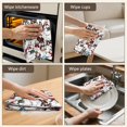 thumbnail image 5 of 6 Pcs Funny Kitchen Towels,Multicolor Christmas Snowman Pattern Microfiber Dish Towels,Kitchen Tea Towels,Kitchen Towel Set (18" X 26"), 5 of 7