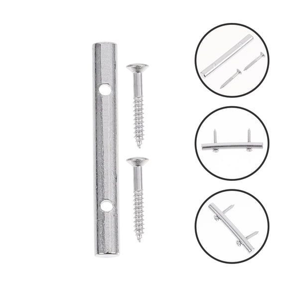 UNOMOR 3 Sets Tension Rods Pressure Chord Rods Zinc Alloy Silver Guitar String Pressing for Guitarists