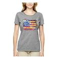 thumbnail image 2 of Wild Bobby, Colorful Neon Flag, Streetwear, Women Graphic Tee, Heather Grey, Medium, 2 of 3