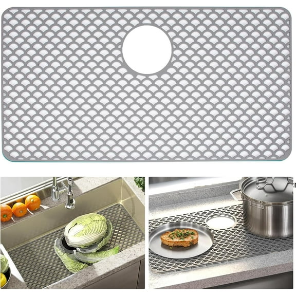 Silicone 28.4" x 15" Sink Mat