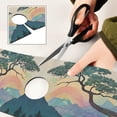 thumbnail image 6 of Yayeee Faucet Mat for Kitchen Sink 14.7" Diatomite Long Splash Guard Pad, Pine Tree Rainbow, 6 of 7