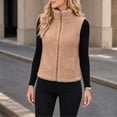 thumbnail image 5 of NominalSnug Womens Fuzzy Fleece Sherpa Vest Sleeveless Warm Outwear Jacket with Pockets, 5 of 6
