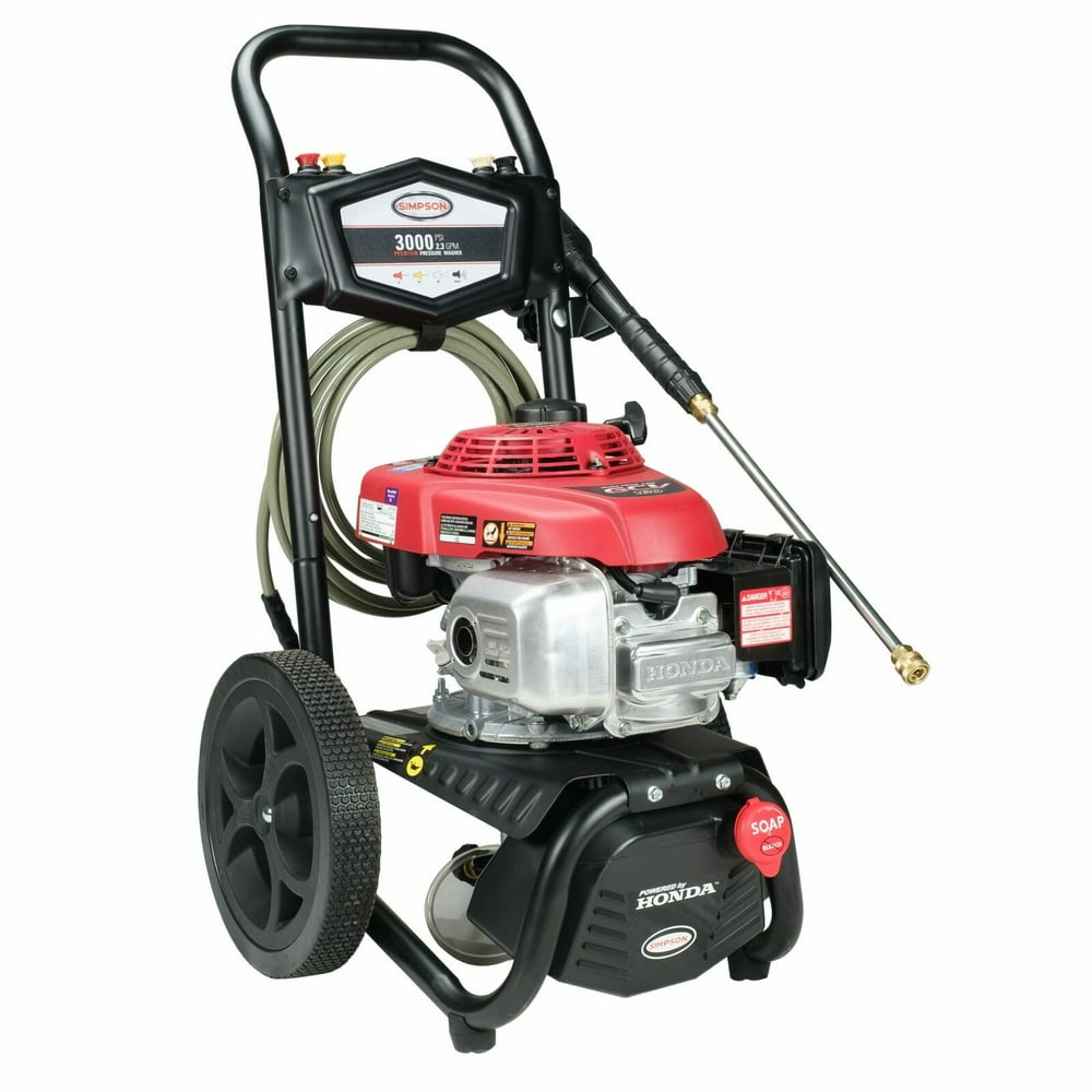 Simpson MegaShot 3,000 PSI 2.3 GPM Gas Pressure Washer with Honda