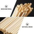thumbnail image 5 of OUNONA 200Pcs Wood Dowel Rods for Diy Projects Round Stick Natural Wood Khaki 11.8x0.08x0.08in, 5 of 6