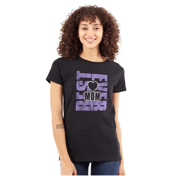 Best Mom Ever Cool Cute Mothers Day Womens Fitted Plus Size Graphic Tee Brisco Brands 2X